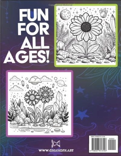 Coloring Book: Alien Flowers - Image 2