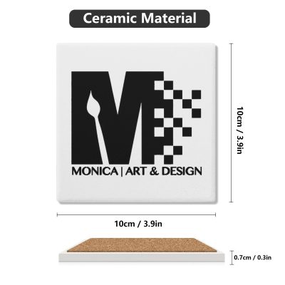 Square Ceramic Coasters - Image 5