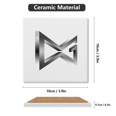 Square Ceramic Coasters 4 Pcs - Image 5